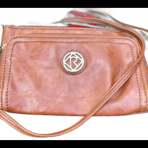 Relic Crossbody by Fossil Brown Leather With Compartments Vintage